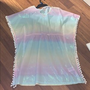 rainbow bathing suit cover up